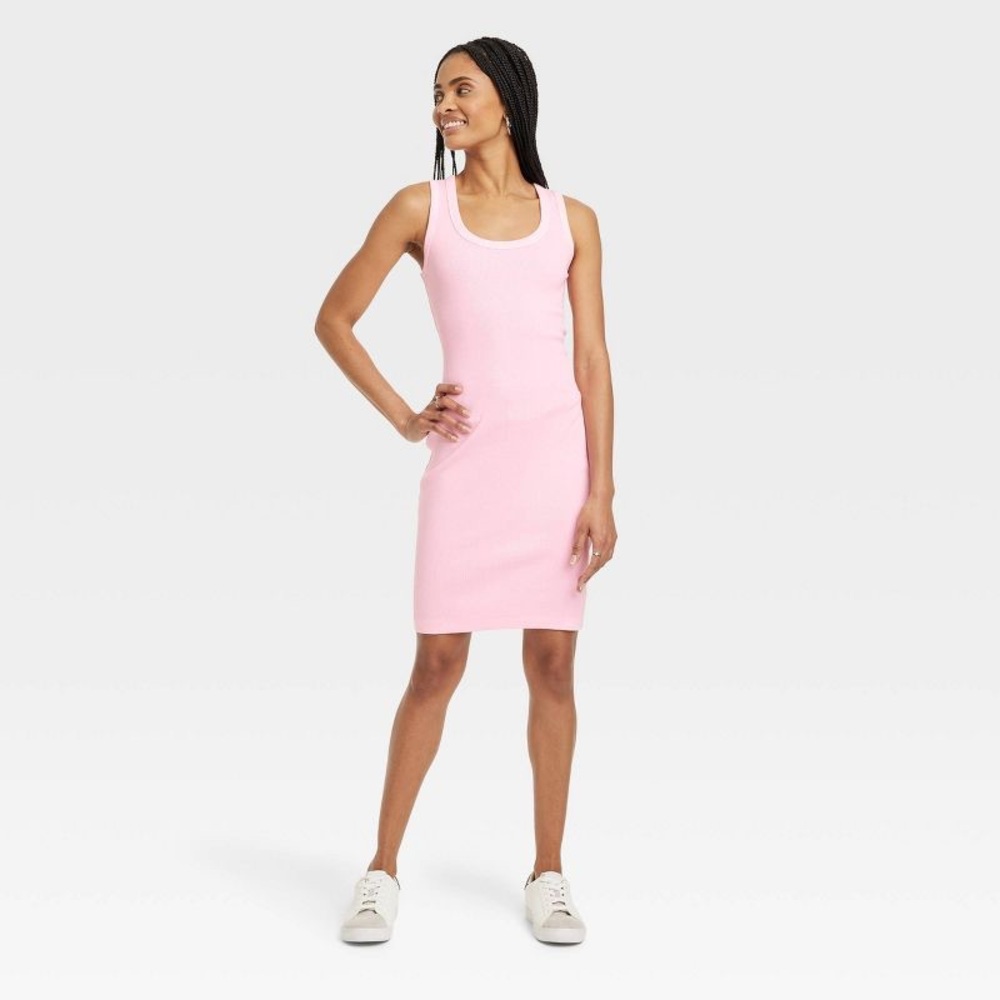 Universal Thread Pink Sleeveless Knee-Length Sheath Dress